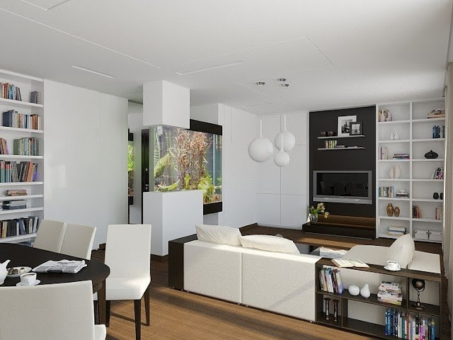 Clever design ideas apartment interior modern classic brown white theme