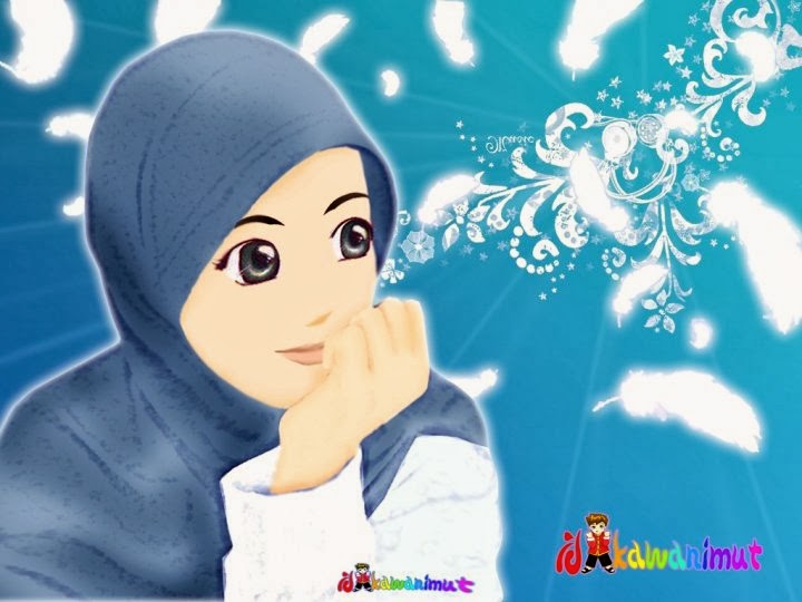 Blog Darna Animasi  wanita  berhijab 