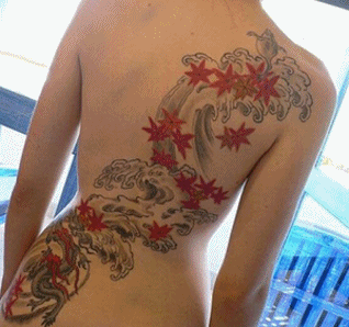 Hawaiian flower tattoos
