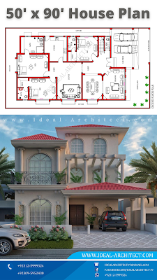 House Plan for 1 Kanal | Plan of 1 Kanal House | House Plans 1 Kanal | 1 Kanal House Plan