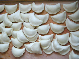 pierogi drobiowo-jarzynowe - przed ugotowaniem