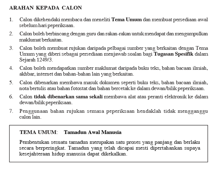 Tema Umum Sejarah Kertas 3 SPM Ulangan (U) 2014 - ciklaili.com