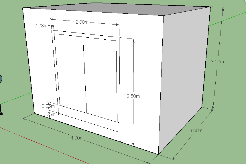 Belajar SketchUp hari 5 Membuat gambar rumah sederhana 