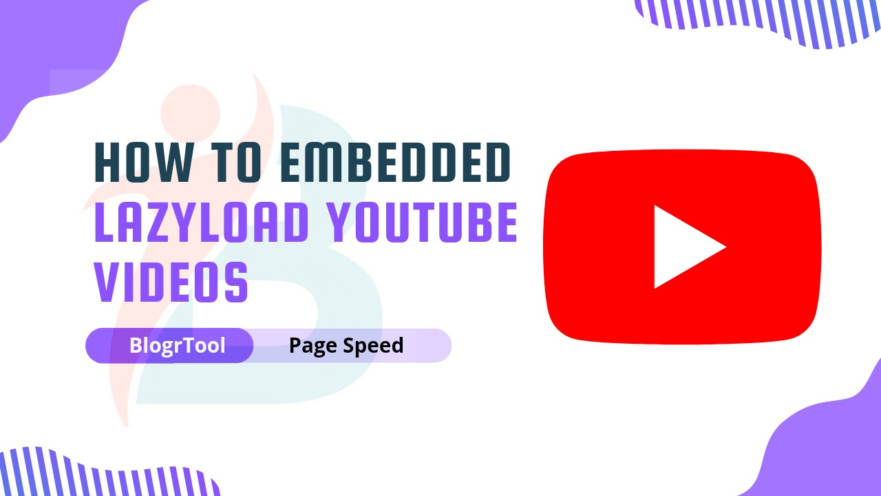 How to embedded Lazyload Youtube Videos