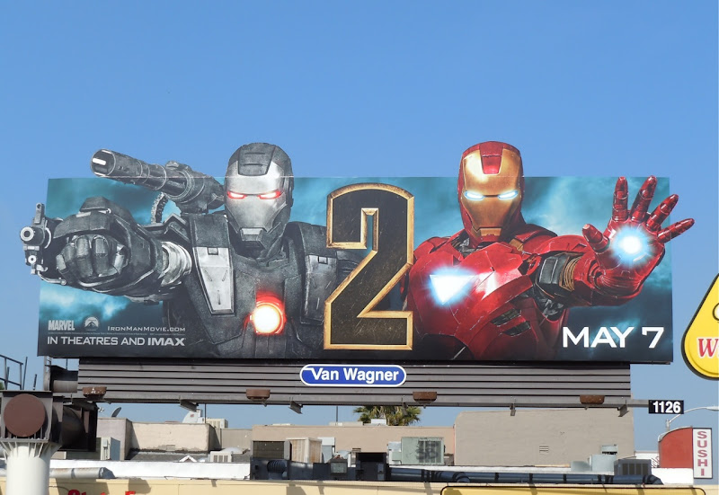 Iron Man 2 and War Machine billboard