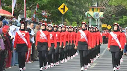 Bhayangkari Cab. Kep. Selayar Juarai Lomba Baris HUT Ke-72 RI 