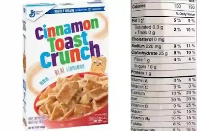 Bowl of Cinnamon Toast Crunch Nutrition