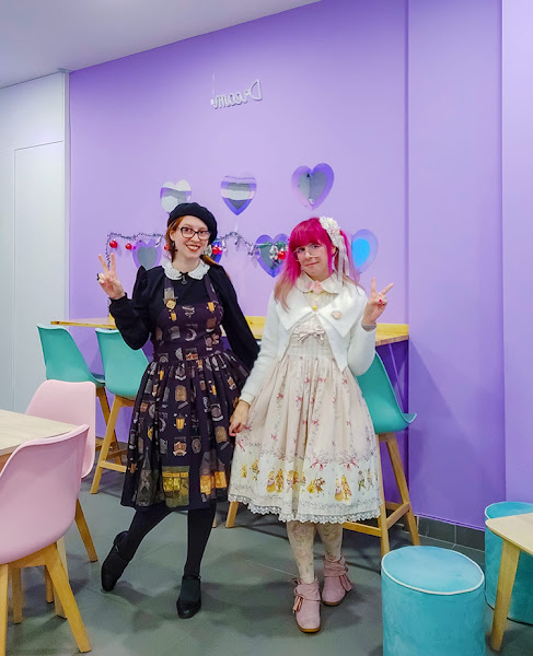 Two cute lolita fashion enthusiasts
