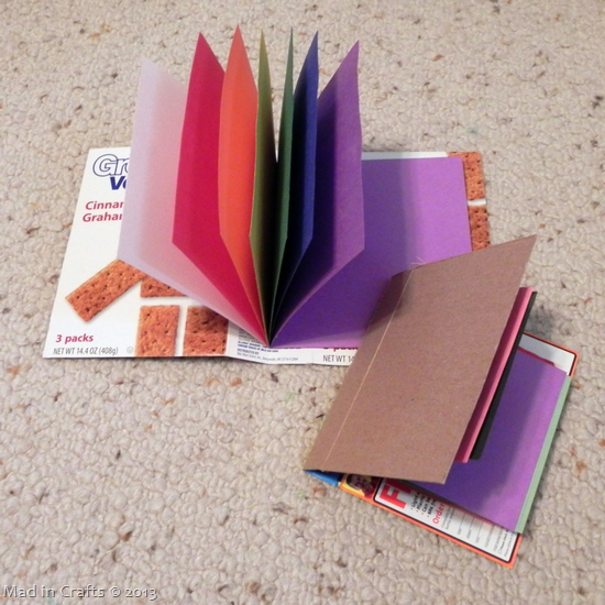 bound journals from recycled cardboard