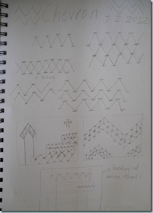 Chevron Stitch journal