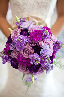 Experience Royal Love With Purple Roses Wedding Bouquet