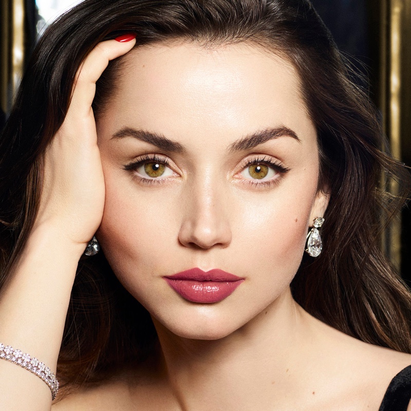 Ana de Armas for Estée Lauder 2024 Lipstick Ad Campaign