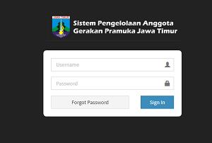 login sipa pramuka