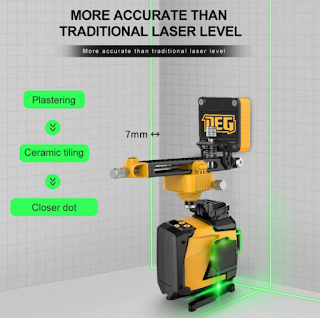 Nivel laser DEG escuadra para cielos falsos pisos