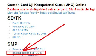 gambar soal UKG online 2015