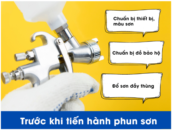 Cách sử dụng máy phun sơn đúng cách