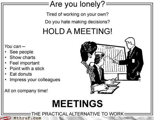 poster of how unproductive meetings can be