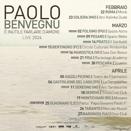 Paolo Benvegnù: si aggiungono nuove date al tour