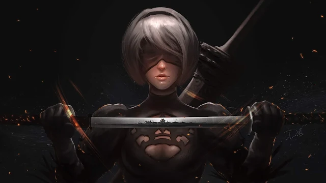 Guerreira, 2b Nier Automata, Espada