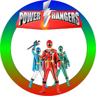 Power Rangers Toppers or Free Printable Candy Bar Labels.