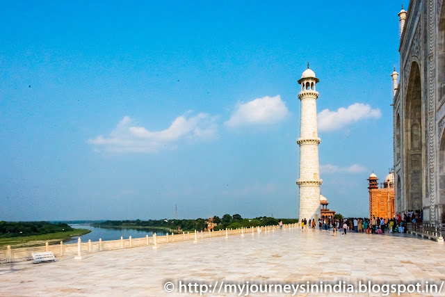 Yamuna River at Taj Mahal Agra Delhi