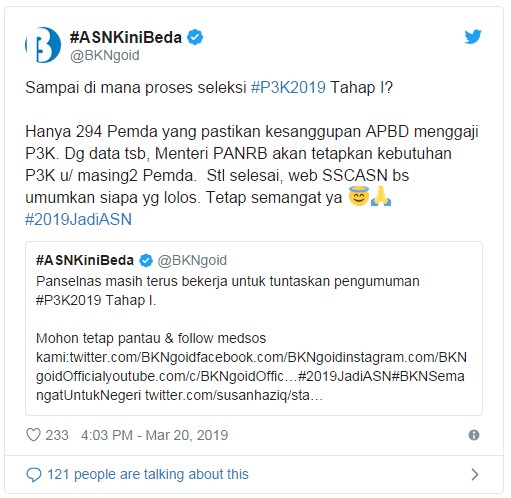 Hasil Seleksi PPPK/P3K Tahap I Belum Diumumkan, BKN Beri Sinyal Ada 114