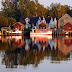 A beautiful German boat house on the baltic