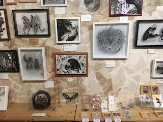 濃黒切り絵展展示風景