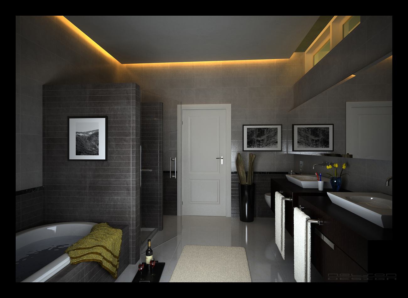 Desain Kamar  Mandi  Modern Gambar 1 Kolom Desain 