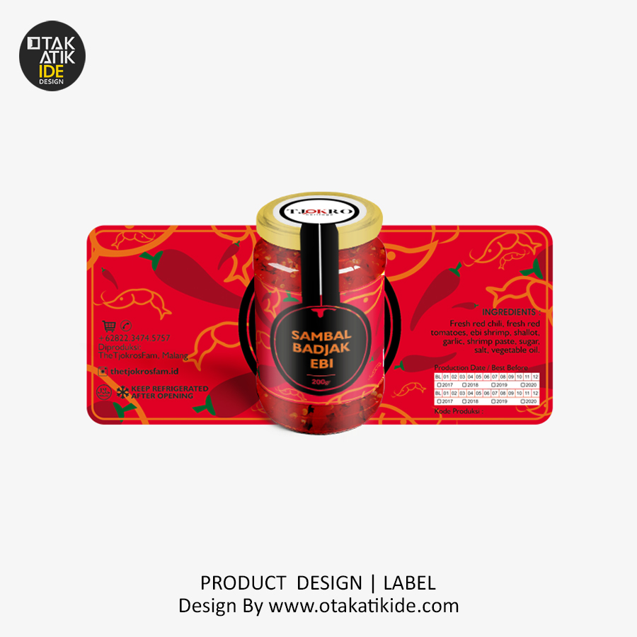 Jasa Desain Label Produk Sambaljasa desain kemasan produk 