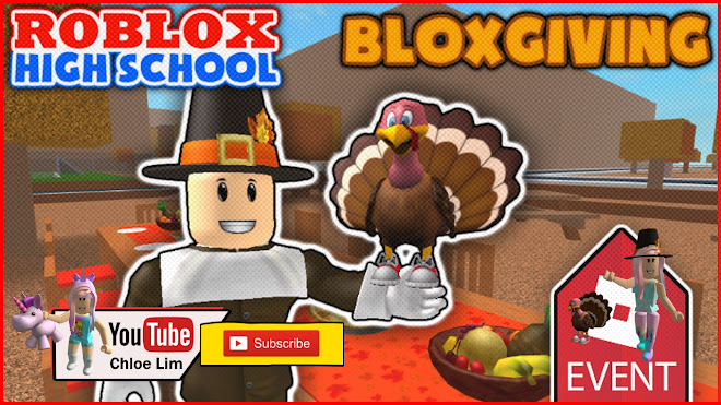 Roblox High School Gameplay - Getting the Pilgrim Hat and Turkey Friend from the Bloxgiving 2017 Event
