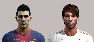 David Villa & Michu Face PES 2013 by djgabrix