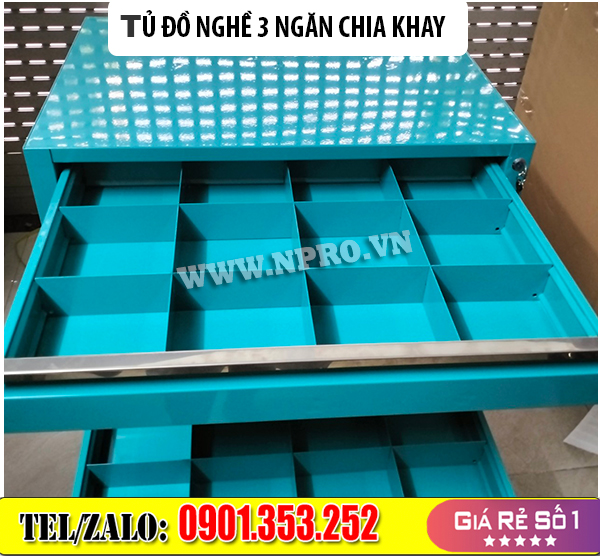 Tủ đồ nghề 3 ngăn chia khay - Tủ đựng linh kiện cơ khí Tu-do-nghe-3-ngan-chia-khay-xe-day-dung-cu-3-tang