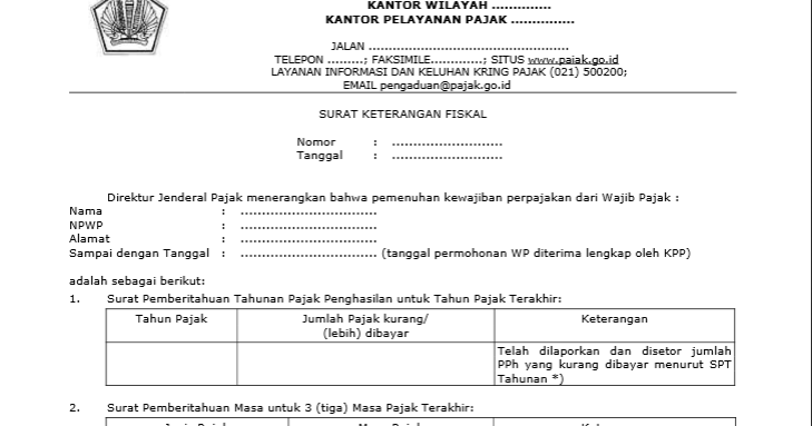 Contoh Surat Kuasa Tax Amnesty Word