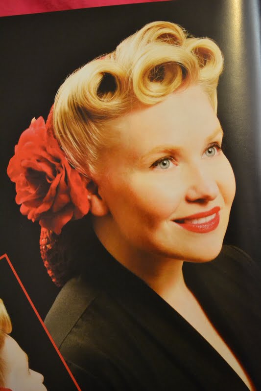 Along with victory rolls there is pin curls the happy Pompadour as per