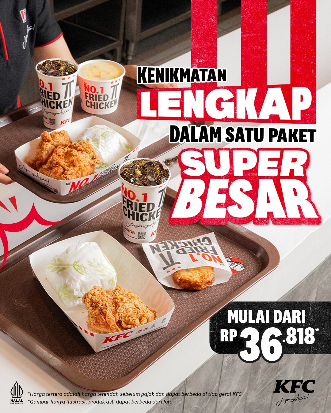 Promo KFC Paket SUPER BESAR – Mulai dari Rp. 36.818