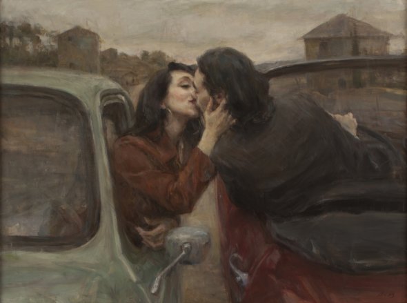 Ron Hicks arte pinturas estilo clássico impressionista romântico casais mulheres beleza doçura sensível emoção