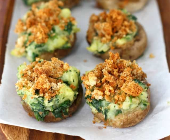 Vegan Stuffed Mushrooms #vegan #familyrecipe