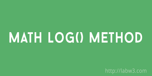 Math Log Method