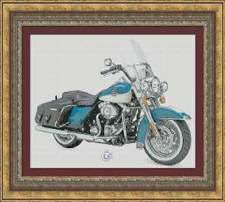 harley davidson a1855 cross stitch