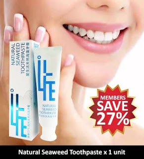 Greenleaf iLife Natural Seaweed Toothpaste, good for your health,  and give very pleasant and fresh breath, test it today! 