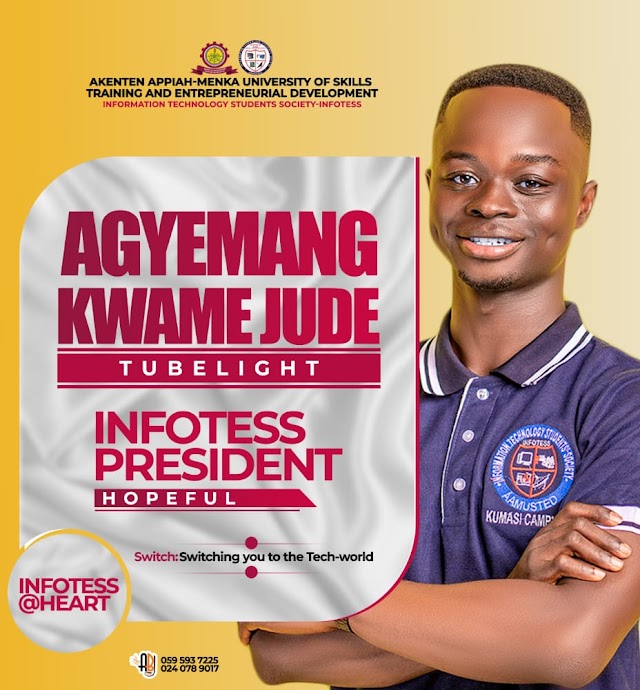 THE BEST CHOICE  FOR INFOTESS  AAMUSTED-K (AGYEMANG KWAME JUDE a.k.a CODE WITH JUDE)