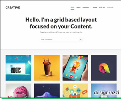 Creative Clean Free Responsive Blogger Template