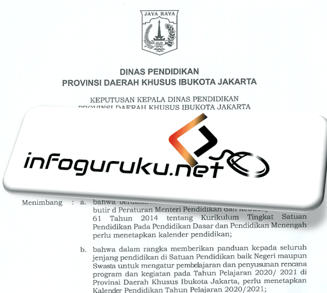 Download Kalender Pendidikan Provinsi Dki Jakarta Tahun Pelajaran 2020 2021 Infoguruku