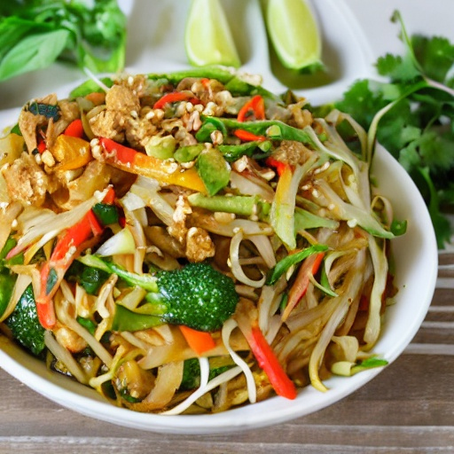 Vegetable pad Thai recipe