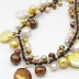 New : Brown Freshwater pearl Necklace