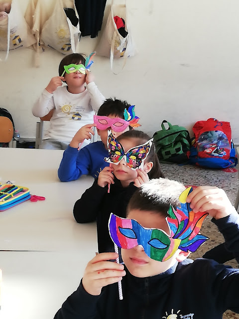 "MASCHERE DI CARNEVALE" CLASSE 1 A  - SCUOLA PRIMARIA AMBROSINI