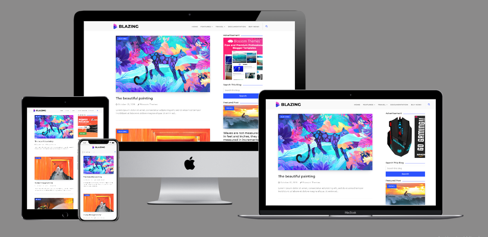 Blazing Responsive Blogger Template