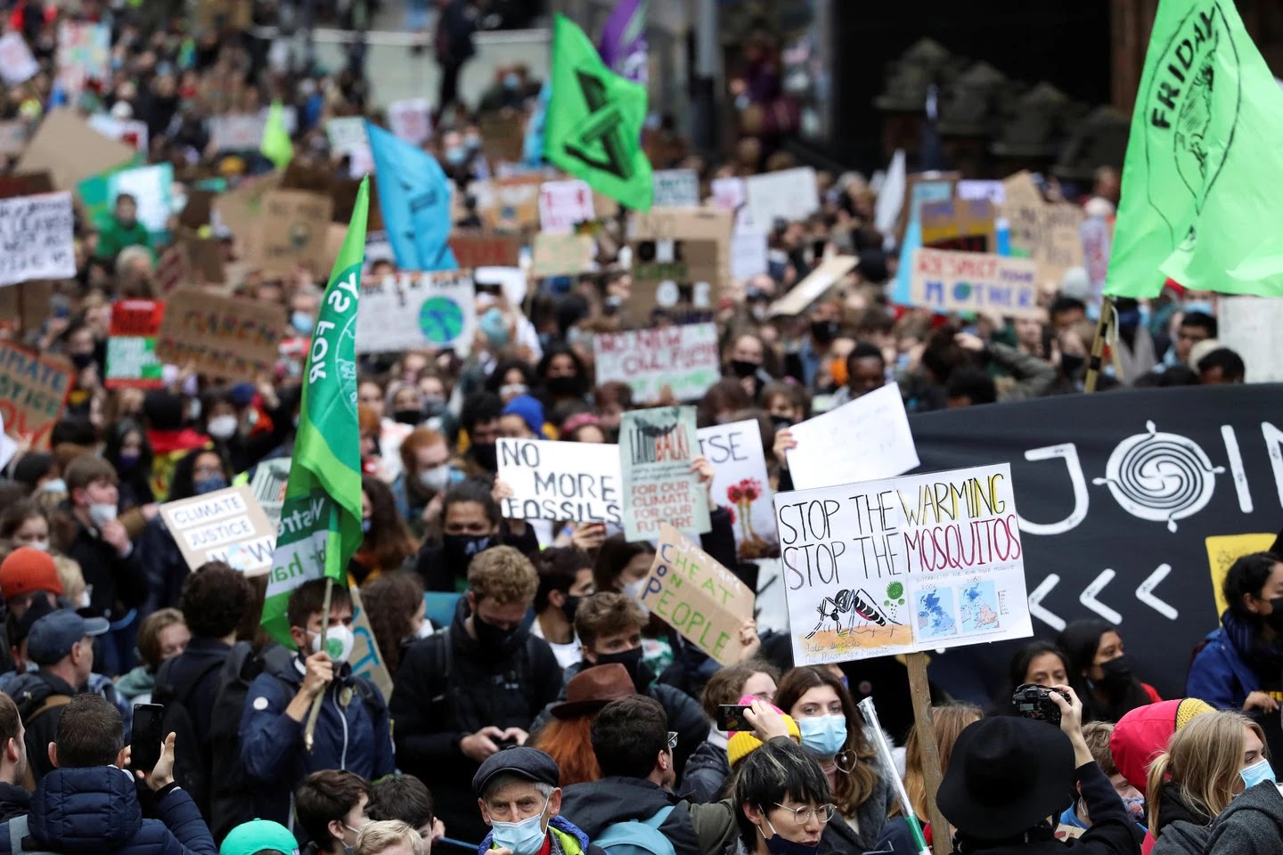 Fotos de la multitudinaria manifestación de Greta Thunberg contra el cambio climático