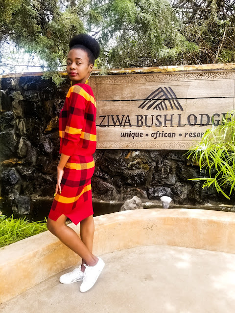 Wearing A Matching Two-Piece Set : Nakuru Vacation Outfit Two